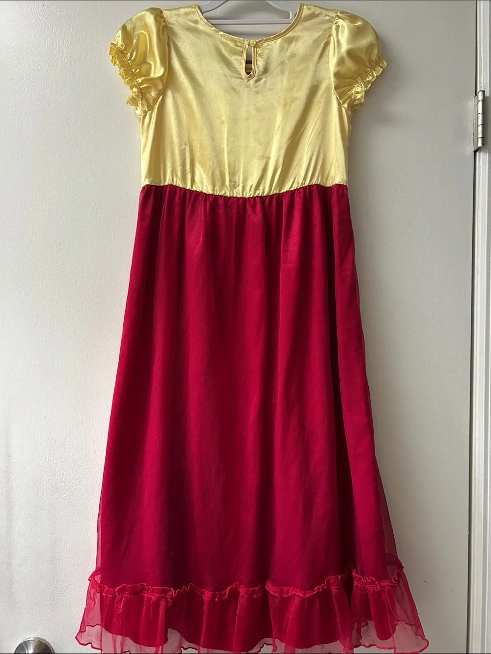 Yellow and Red Belle Princess Costume Dress
